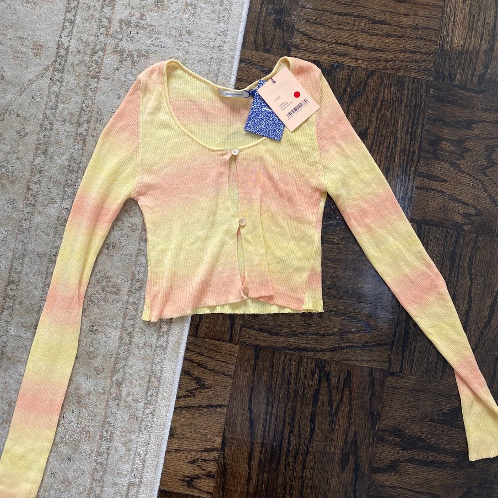 BRAND NEW Paloma Wool reversible long sleeved knitted crop top